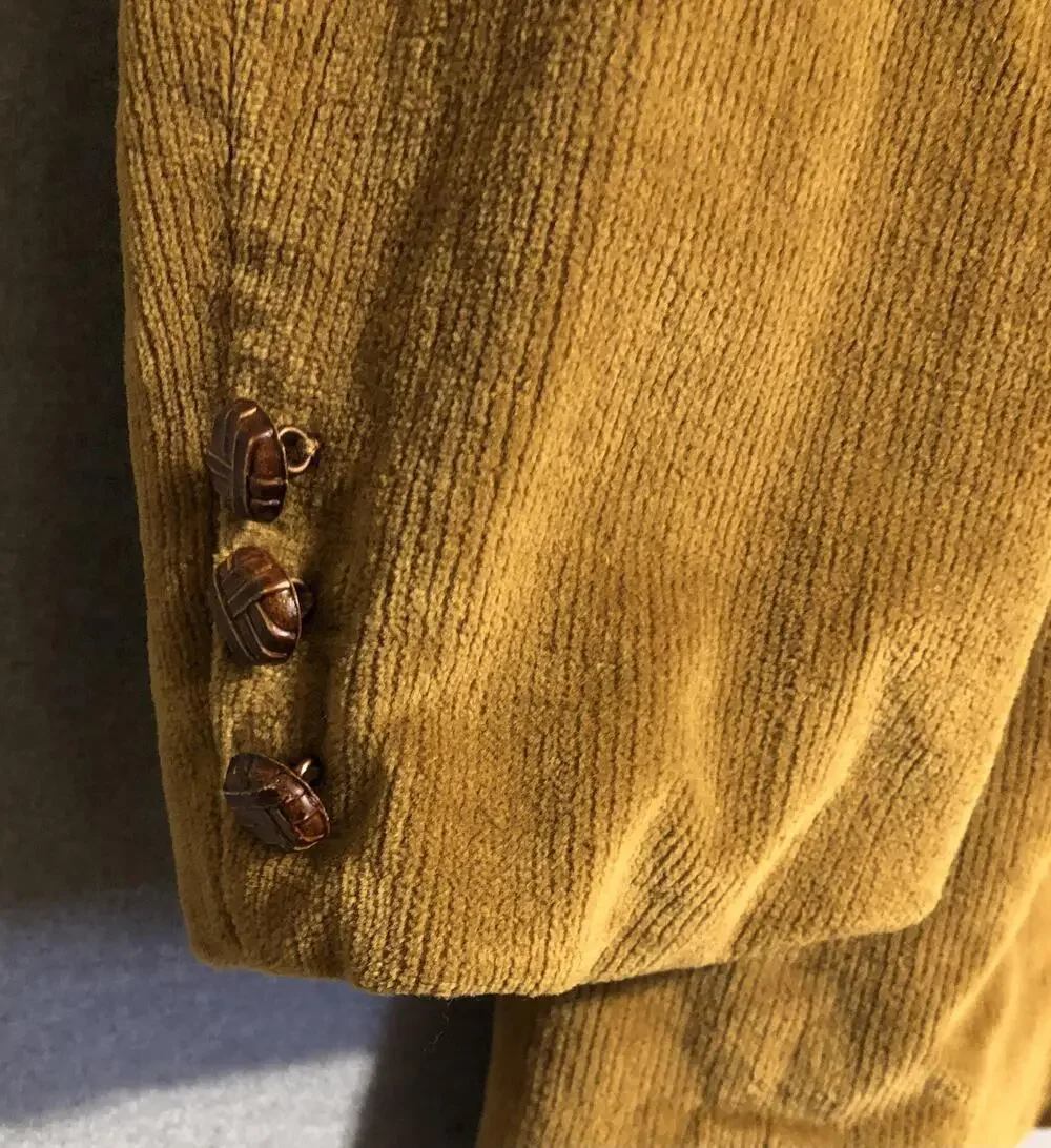 Vintage Jack Daniels Sport Coat Blazer Mens 44 Brown Corduroy Japan Now Jacket